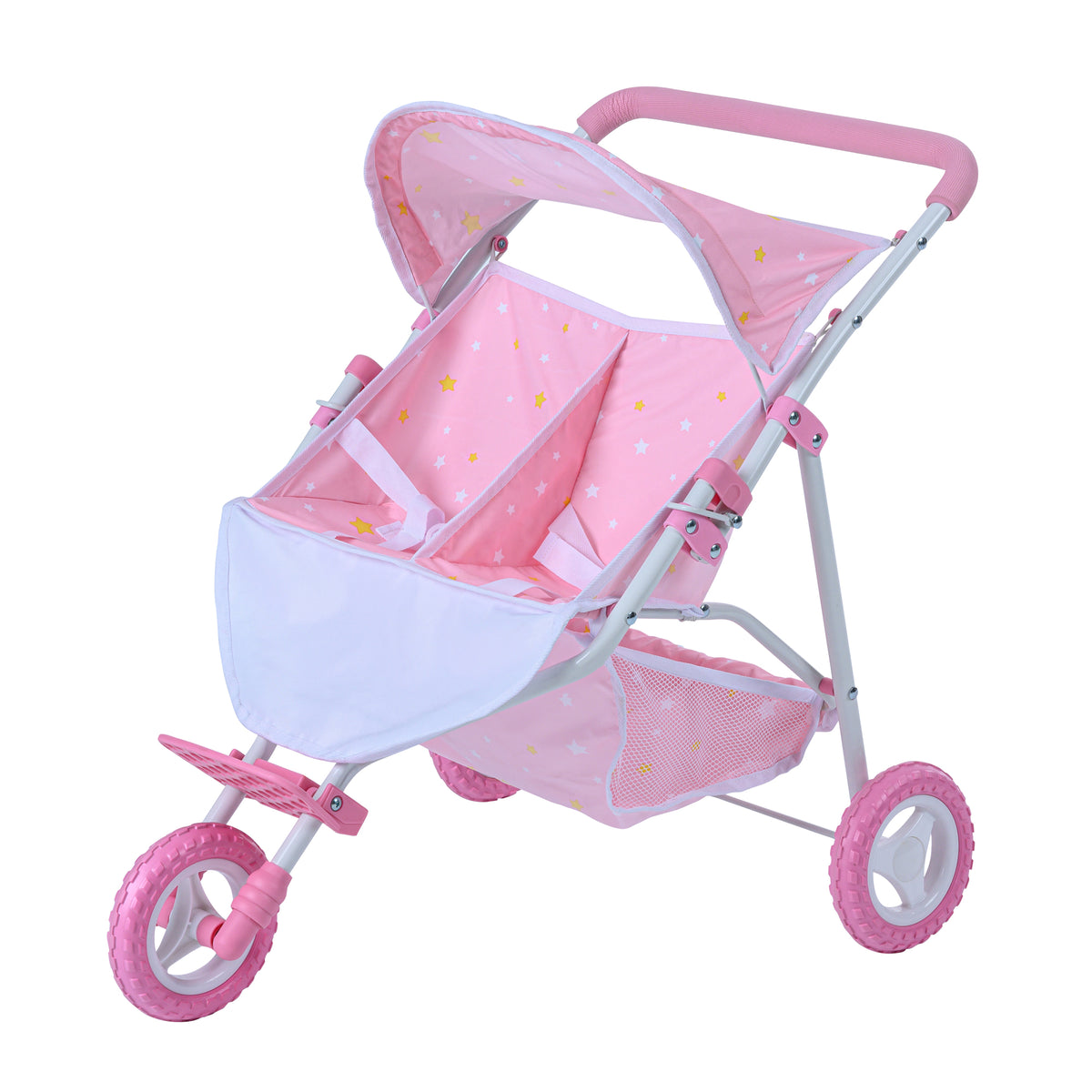 Passeggino Gemellare Diset Olivia – Per Due Bambole, Con Manubrio Regolabile E Cestone! 👶👶