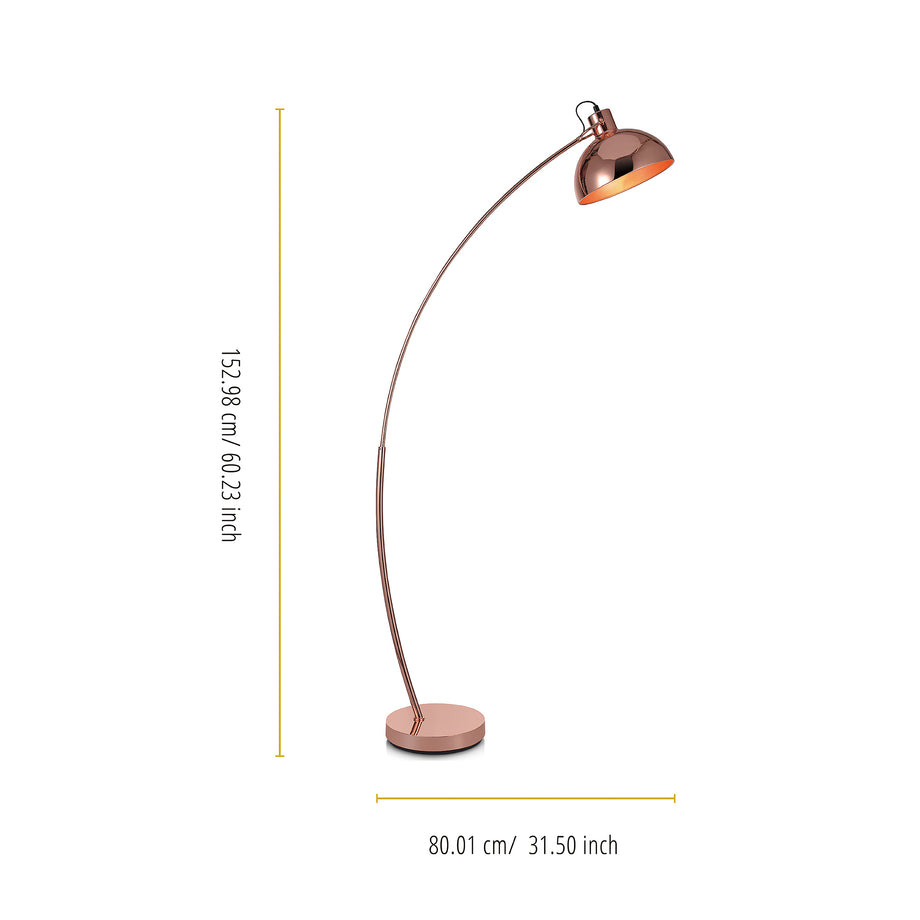 Rose gold sales floor lamps