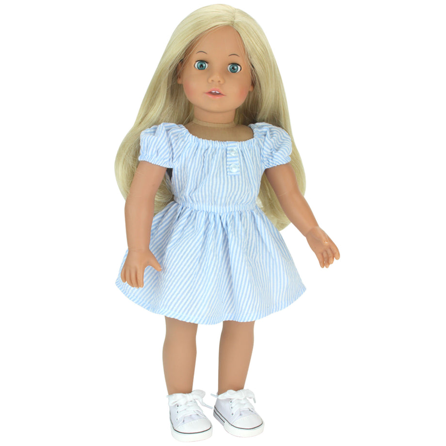 Sophia's by Teamson Kids 18 Inch Baby Doll "Sophia" with Blue Dress & EU - Teamson Sophia's by Teamson Kids 18 Inch Baby Doll "Sophia" with Blue Dress & EU - Teamson