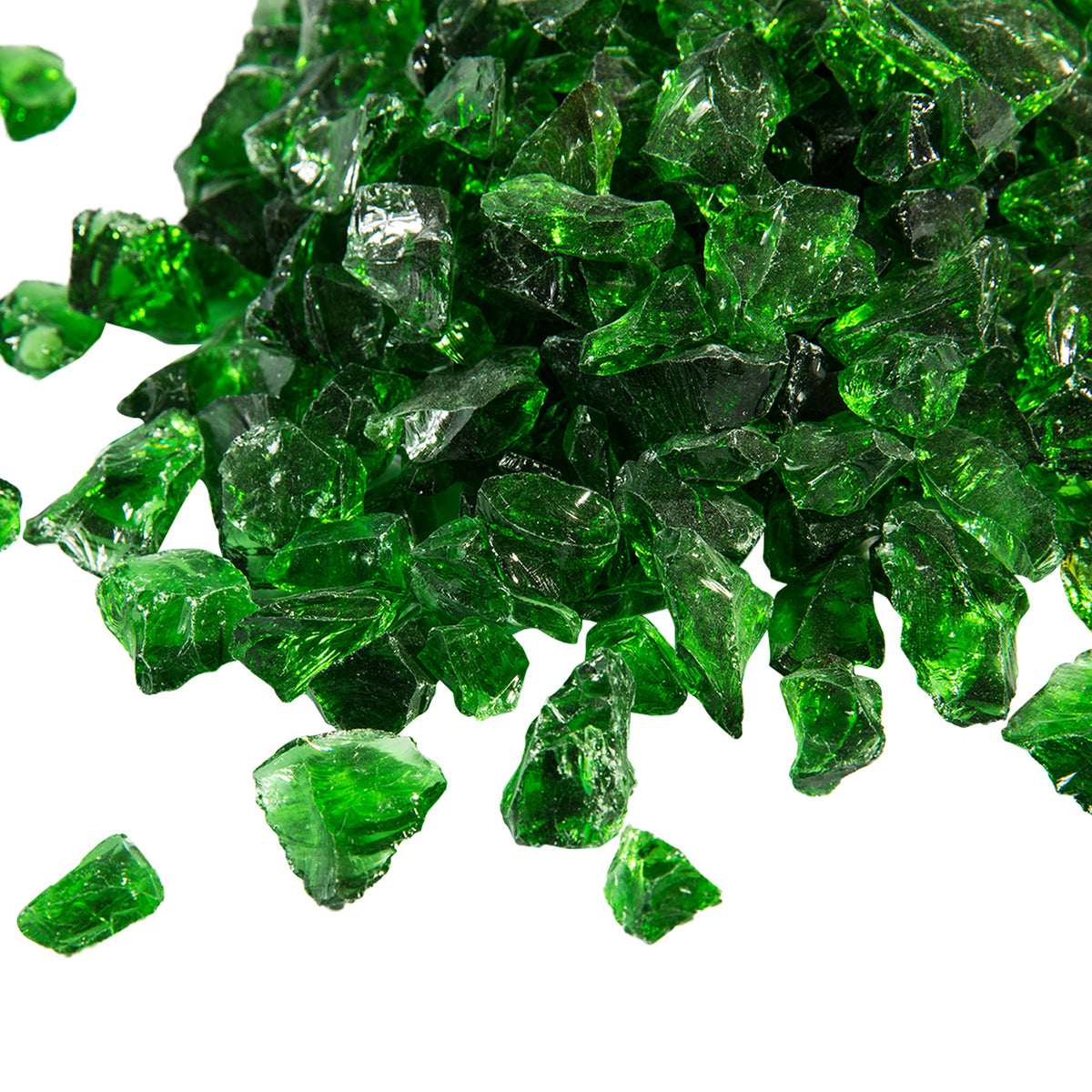 Peaktop by Teamson Home 4 Kg Green Fire Glass, Lava Rocks for Outdoor ...