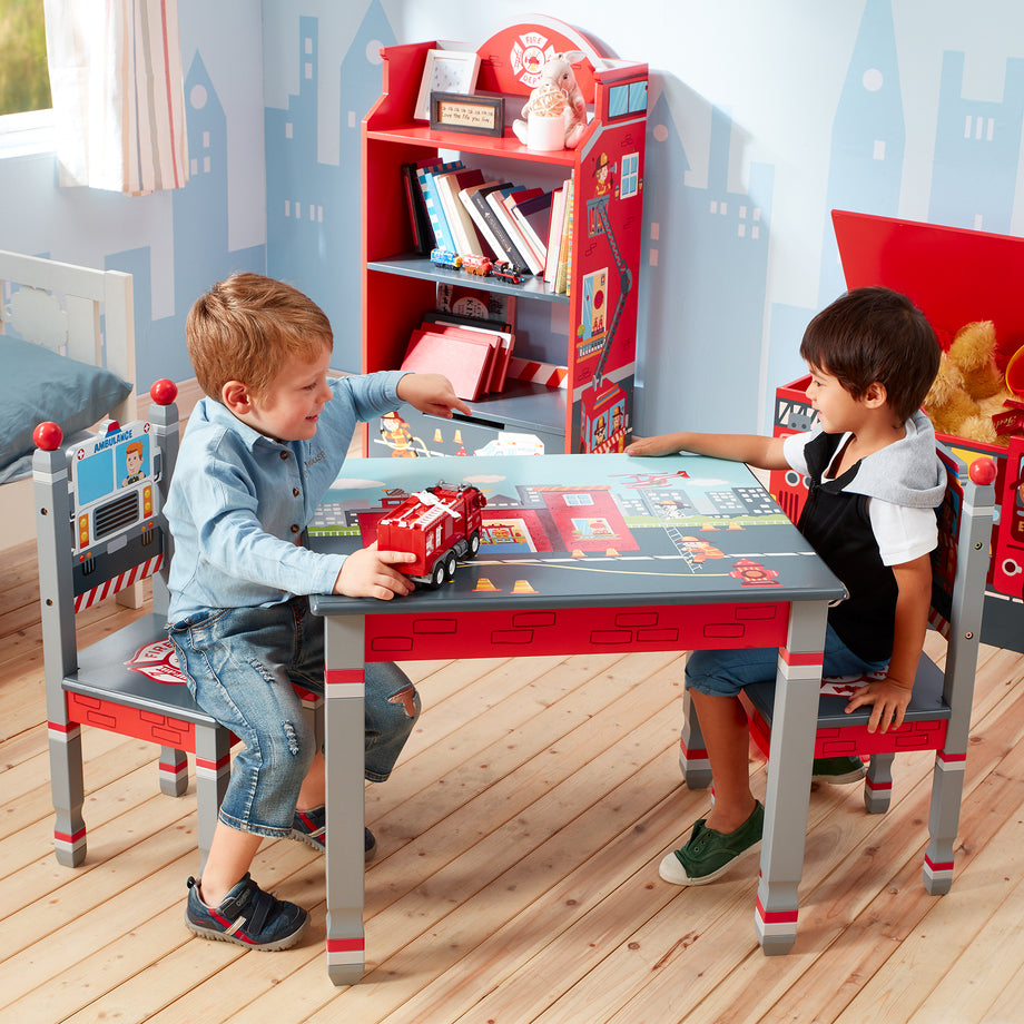 Fantasy Fields Little Firefighters Children s Wooden Activity Table Teamson Europe