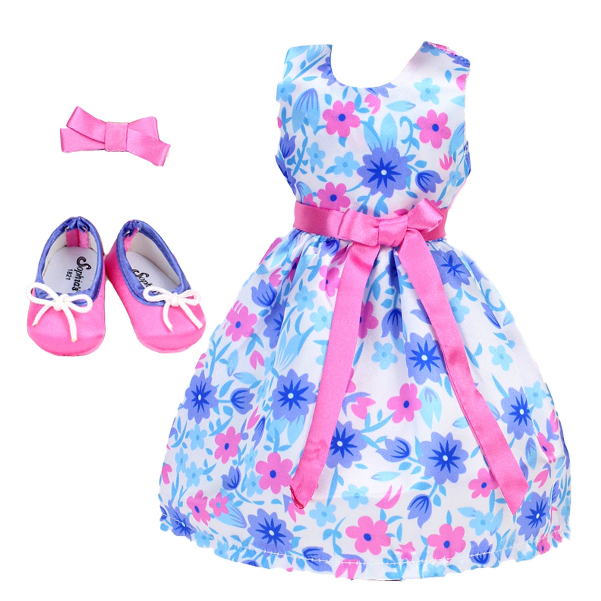 Sophia's by Teamson Kids 3 Piece Baby Dolls Clothes Set, 15