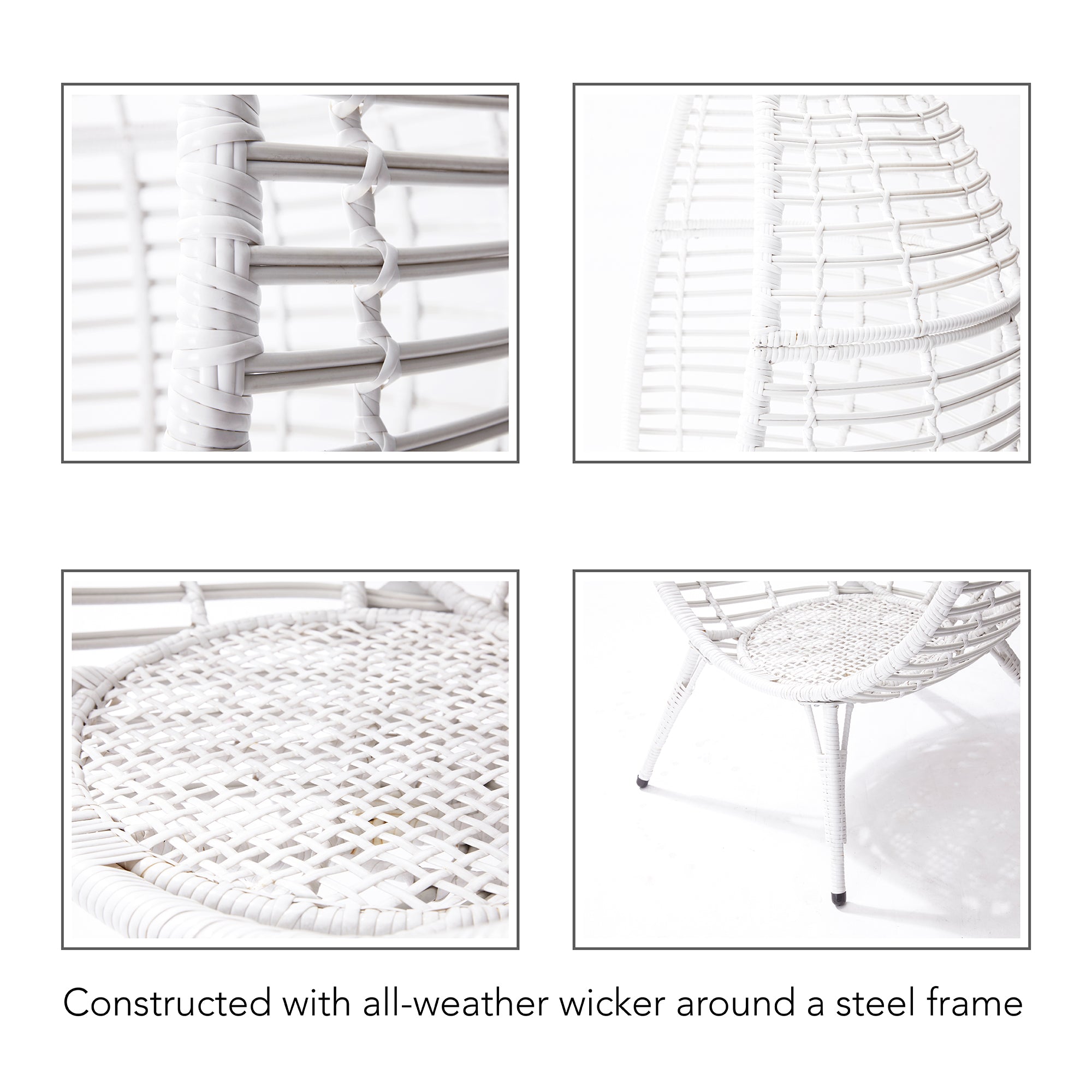 Outdoor Furniture White Egg Chair Kmart Peaktop By Teamson